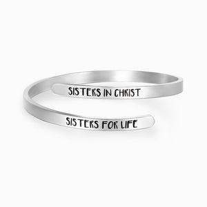 KISSFAITH-Sisters In Christ, Sisters For Life Adjustable Bracelet