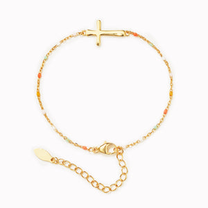 KISSFAITH-Dear Daughter Pray And Never Quit Cross Bracelet