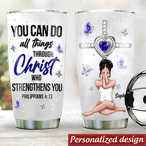 Elegant Personalized Jesus- Personalized Tumbler