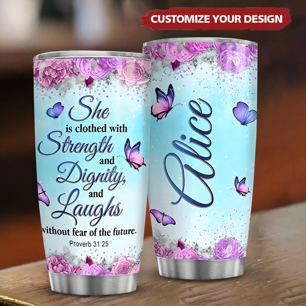 Personalized Christian Tumbler - Gifts for Women - kissfaith