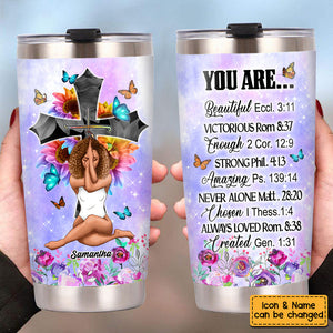 Faith Bible Emergency Number Christian Gifts For Daughter Steel Tumbler