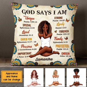 God Says I Am Pillowcase