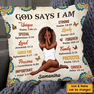 God Says I Am Pillowcase