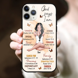 God Says I Am Personalized Phone Case
