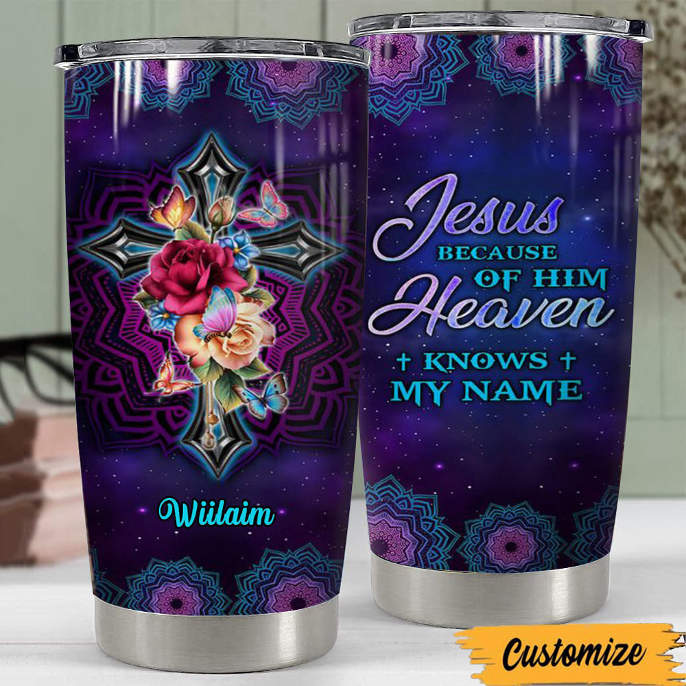 Personalized Flower Cross You Are Custom Tumbler Birthday Gifts For Wo -  kissfaith