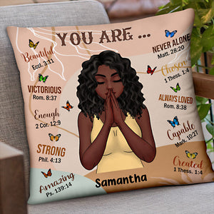 You Are Beautiful Strong Always Loved Affirmations Personalized Pillowcase