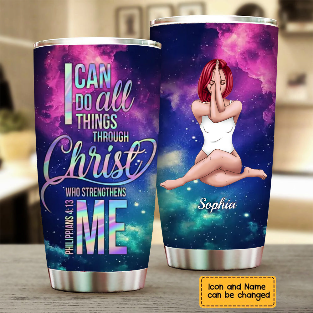 Personalized Tumbler - I Can Do All Things Through Christ Who Strengthens Me