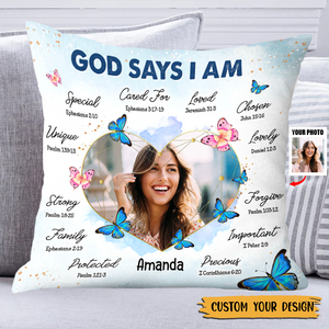 Personalized God Says I Am Pillowcase