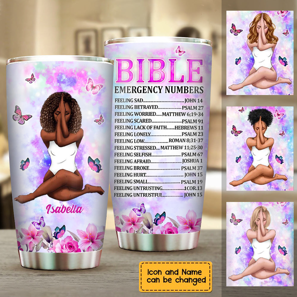 Personalized Christian Tumbler - Gifts for Women - kissfaith