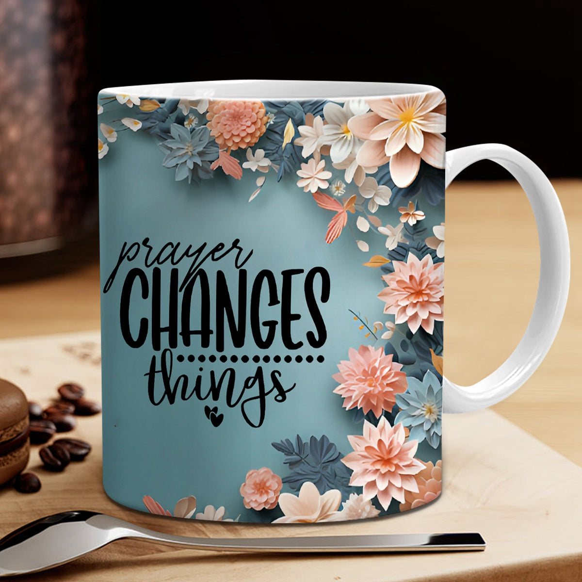 KISSFAITH-Christian Gift ,Prayer Changes Things Mug