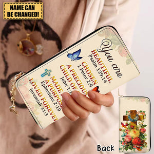 A Precious Child Of God Roses & Butterfly Personalized Purse