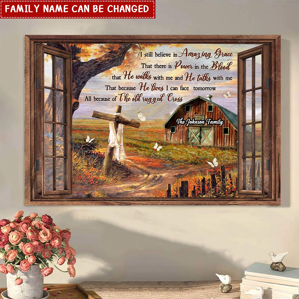 I still believe in amazing grace - Personalized Jesus Landscape Canvas Prints