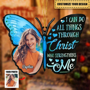 I Can Do All Things - Personalized Photo Ornament