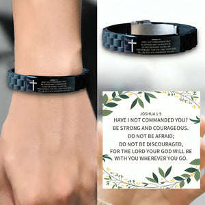 KISSFAITH-Joshua 1:9  Bracelet-Be Strong And Courageous