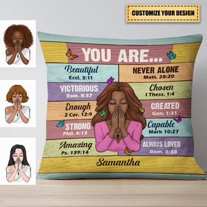 Bible Verses God Says You Are Pillowcase