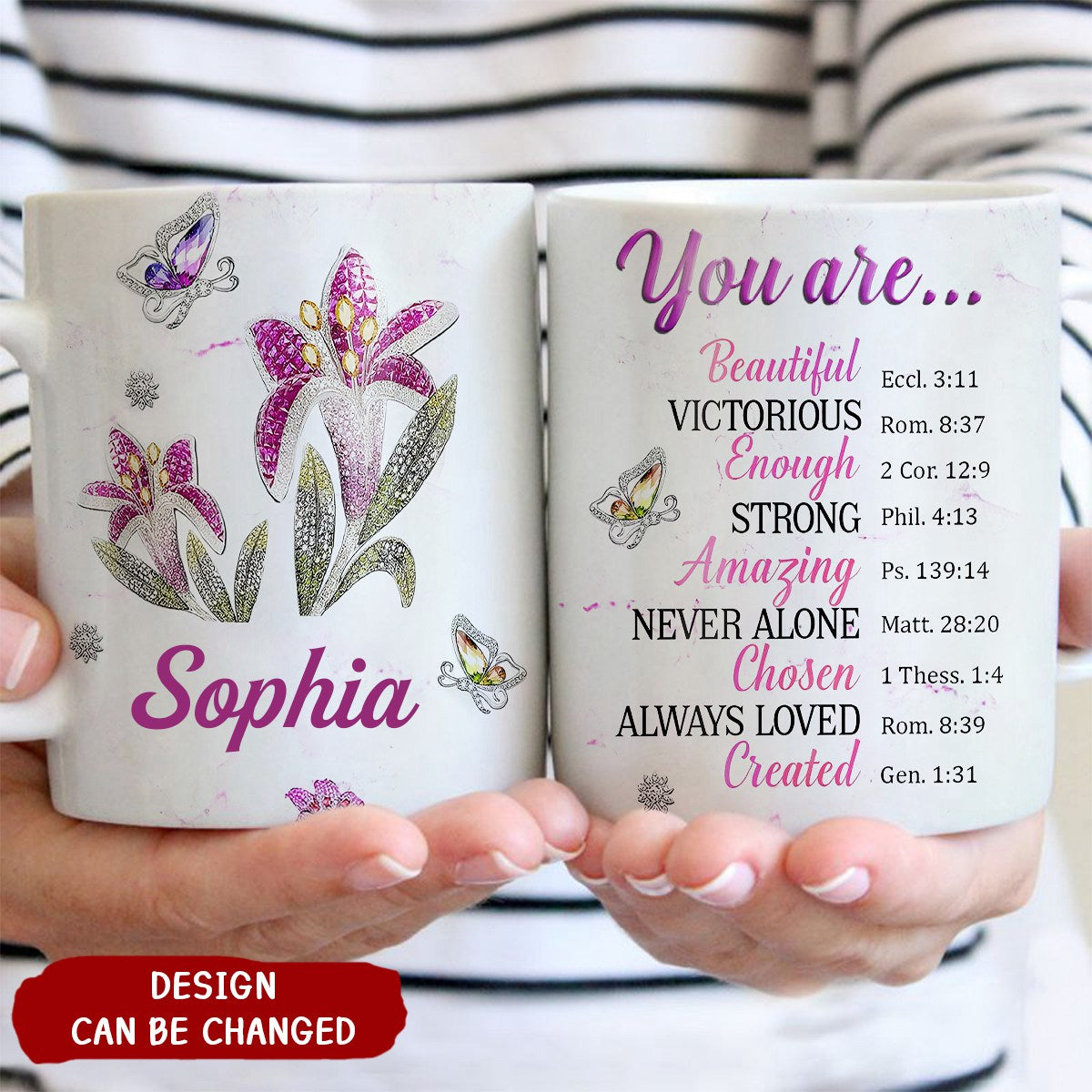 KISSFAITH-Lily Flower You Are Personalized Coffee Mug