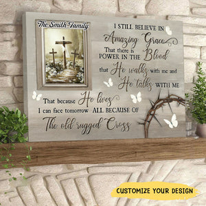 KISSFAITH-The Old Rugged Cross Jesus Landscape - Personalized Canvas