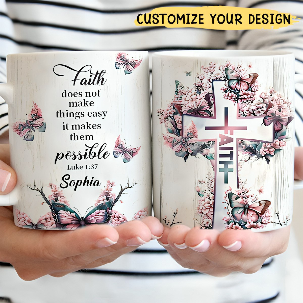 KISSFAITH-Faith Make Them Possible Personalized Mug