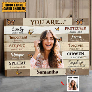 KISSFAITH-Upload Photo - Personalized You Are Canvas