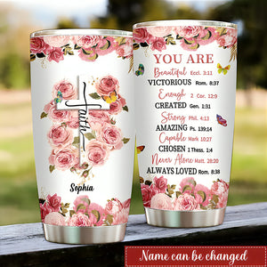 Personalized Tumbler- Inspirational Gift for Ladies