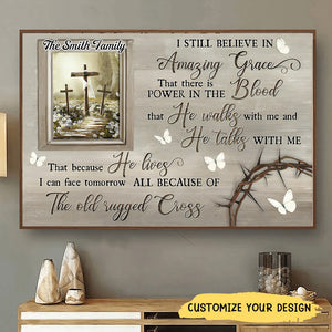 KISSFAITH-The Old Rugged Cross Jesus Landscape - Personalized Canvas