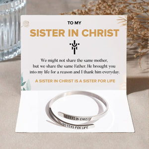 KISSFAITH-Sisters In Christ, Sisters For Life Adjustable Bracelet