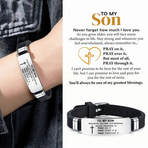 KISSFAITH-To My Son Pray On It Adjustable Bracelet