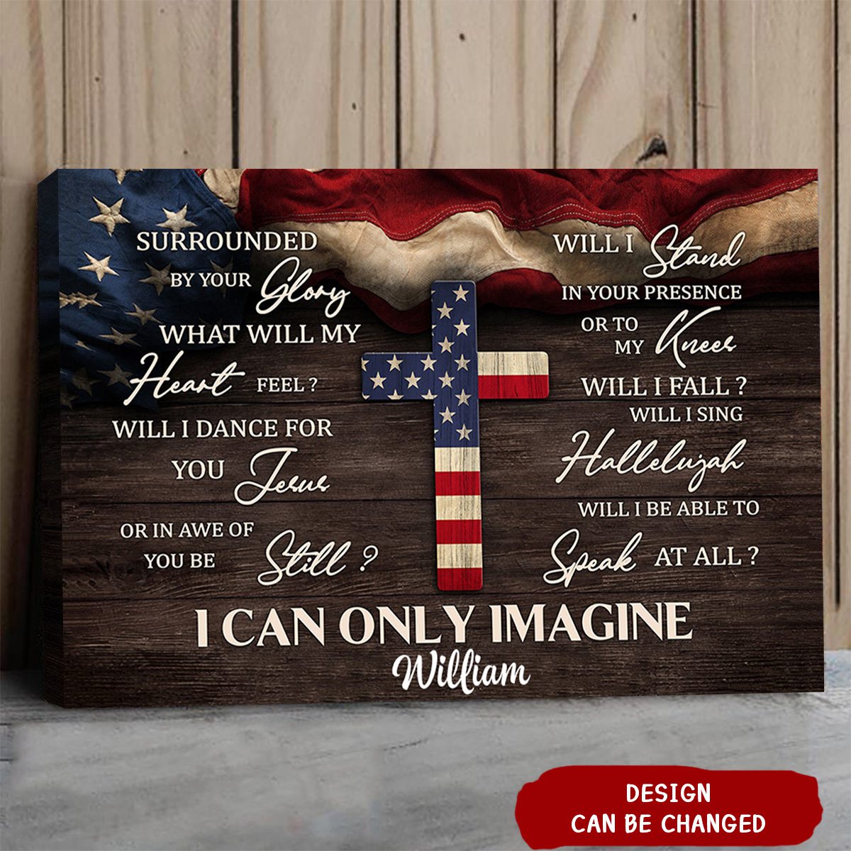 KISSFAITH-I Can Only Imagine - Christian Affirmation Personalized Canvas