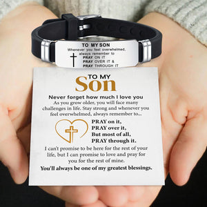 KISSFAITH-To My Son Pray On It Adjustable Bracelet