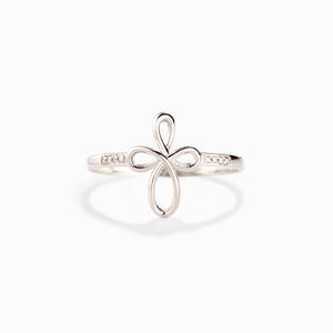 KISSFAITH-Godmother & Goddaughter Infinity Cross Ring