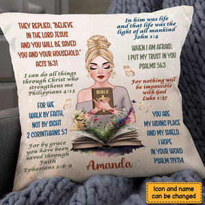 Gift For Daughter Bible Verses Pillow