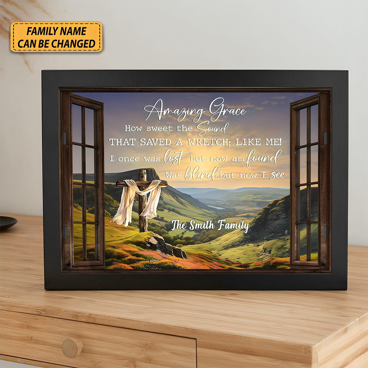 KISSFAITH-Amazing Grace How Sweet The Sounds Religious Canvas- Personalized Canvas