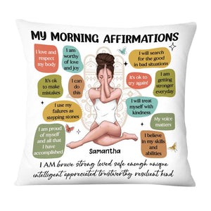 Yoga Daughter Affirmation Pillow