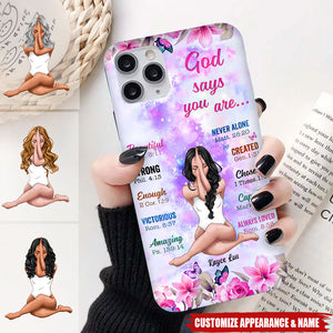 Personalized God Says You Are Phone Case