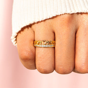 KISSFAITH-Trust In The Lord Eternity Cross Band Ring