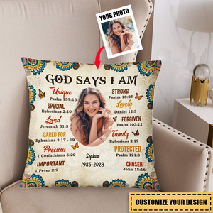 Gift For Christian-God Says I Am Pillowcase