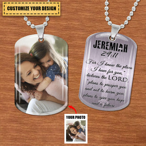 Custom Photo With Bible Personalized Necklace