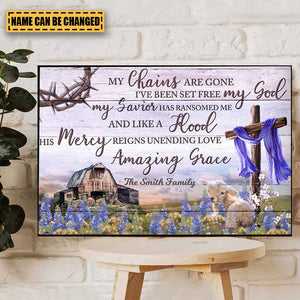 His Mercy Reigns Unending Love - Jesus Landscape Canvas Prints