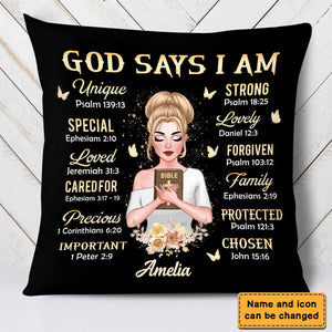 God Says I Am Bible Verses Pillowcase