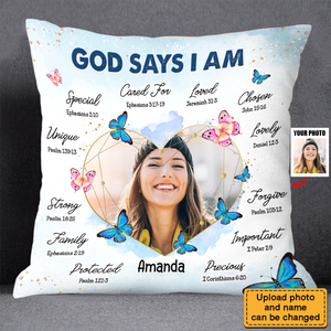 Personalized God Says I Am Pillowcase