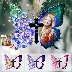 Personalized Butterfly God Says You Are Ornament