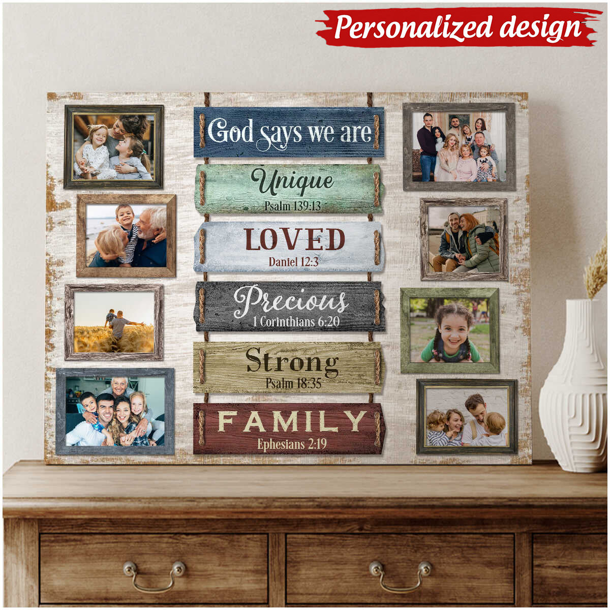 Personalized Family Gift For Christian Unique Poster