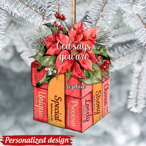 Personalized Christmas Box God Says You Are Ornament