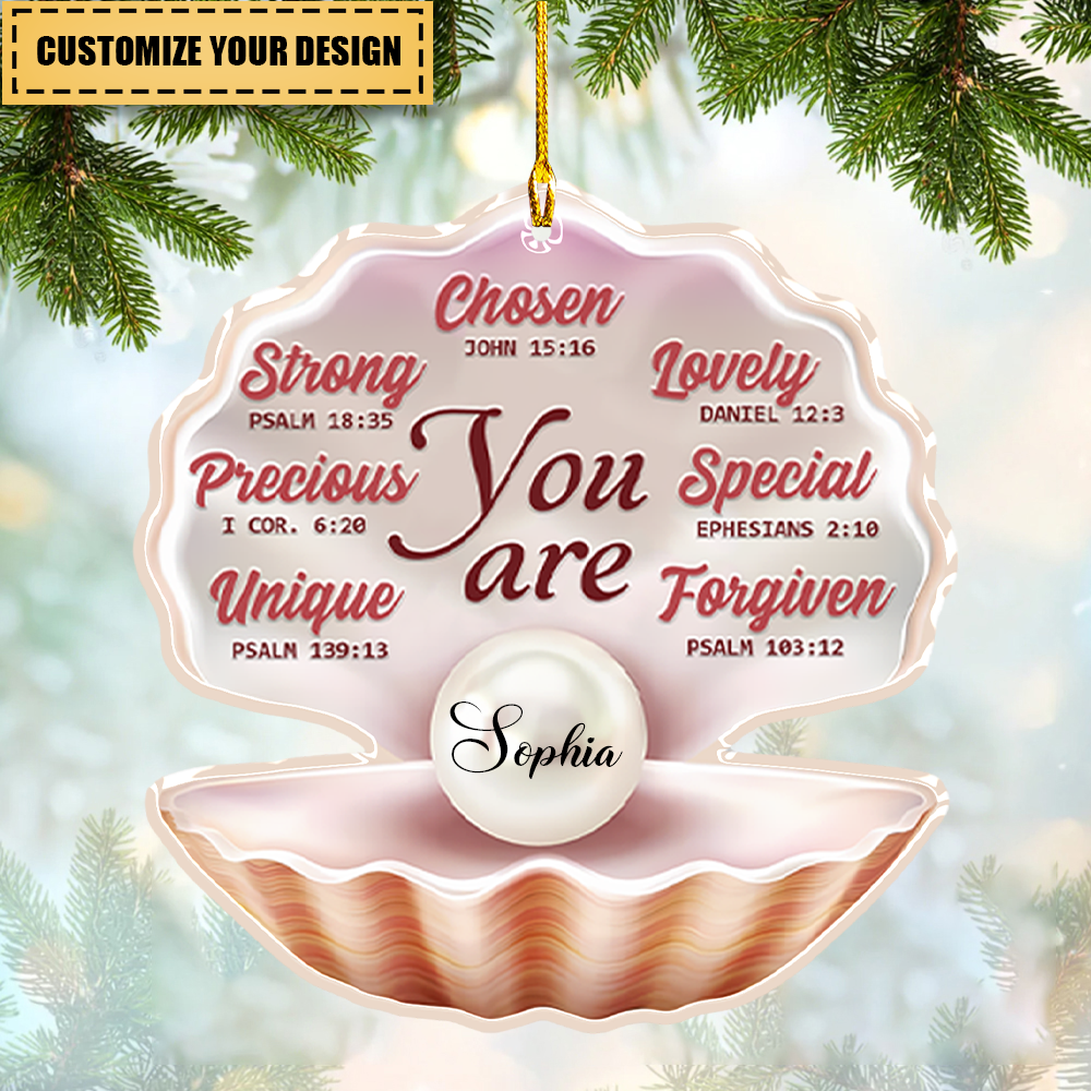 Personalized Pearl In Sea Shell You Are Ornament