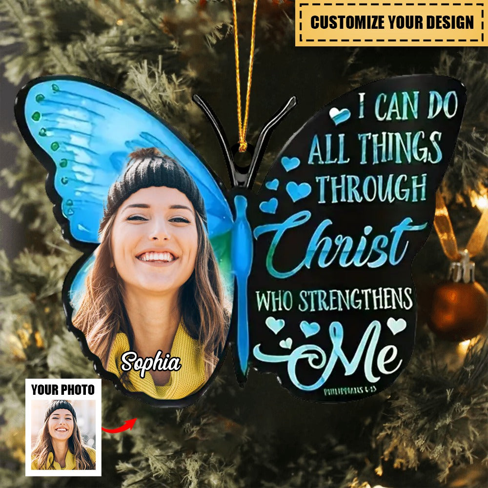 I Can Do All Things - Personalized Photo Ornament