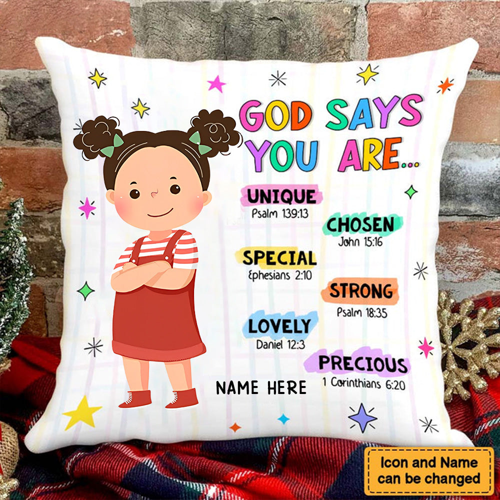 Personalized Gift For Grandkids God Says You Are Pillowcase