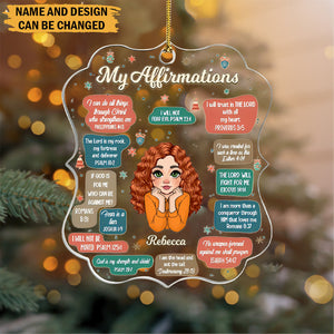 My Affirmations - Personalized Acrylic Ornament