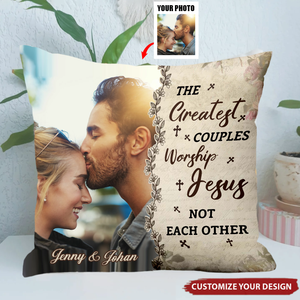 The Greatest Couple Upload Photo Personalized Pillowcase