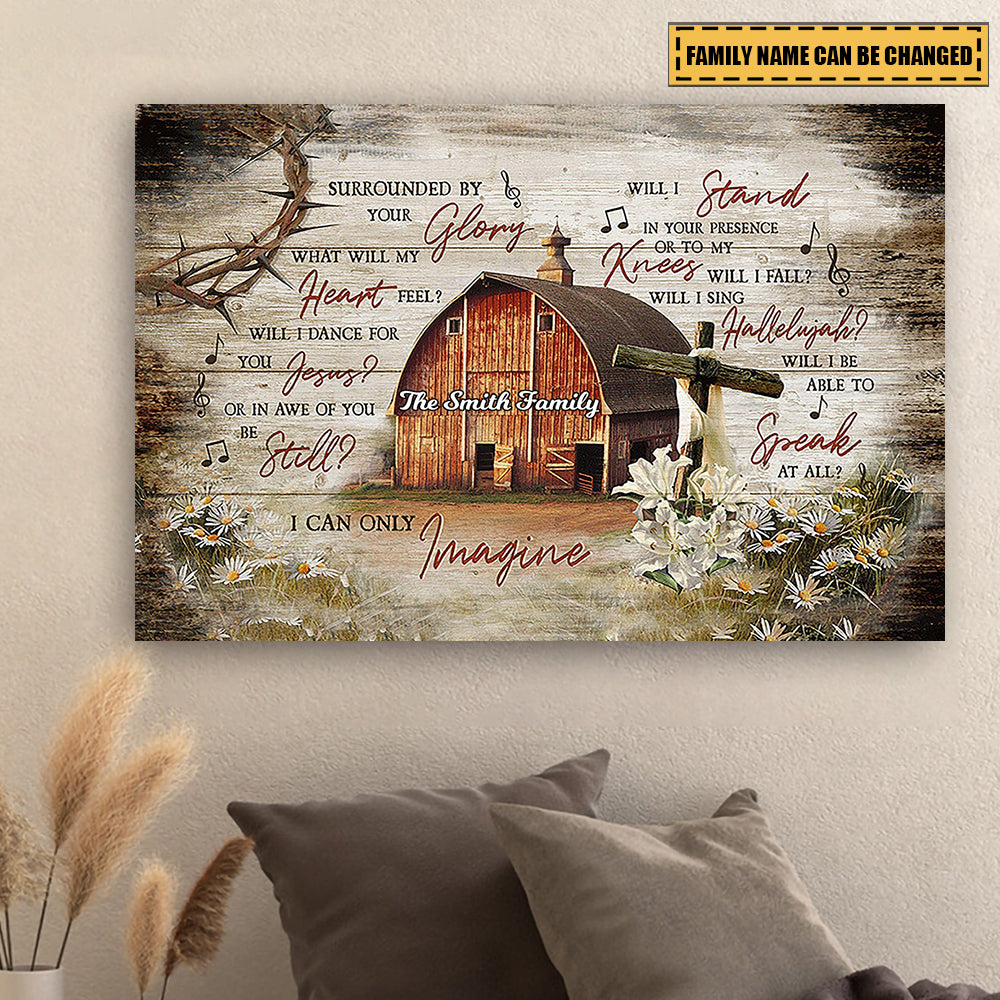 I Can Only Imagine - Personalized Christian Canvas