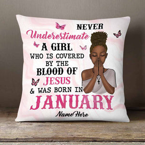 Personalized Birthday Blood Of Jesus Pillow